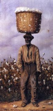 Negro Man With Cotton Basket On Head Artwork by William Aiken Walker