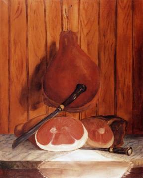 Smoked Ham At The Bonnie Crest Inn, North Carolina Artwork by William Aiken Walker