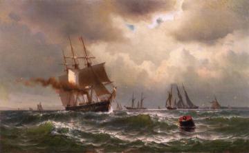 American Ships At Sea Artwork by Mauritz F. H. De Haas