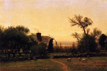 Whitehall - Bishop Berkeley's Farm at Middleton, Rhode Island Artwork by Thomas Worthington Whittredge
