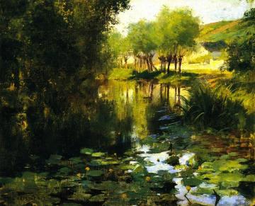 The Lily Pond Artwork by Willard Leroy Metcalf