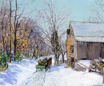 February Artwork by Edward Willis Redfield