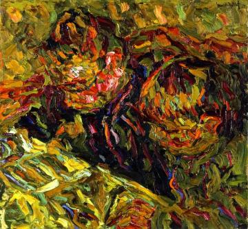 Reading Children Artwork by Karl Schmidt Rottluff