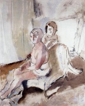 Margot and Madeleine Artwork by Jules Pascin