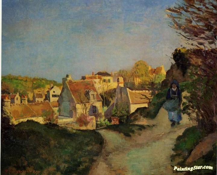 La Cote du Jallais, Pontoise Artwork by Camille Pissarro