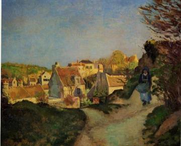 La Cote du Jallais, Pontoise Artwork by Camille Pissarro