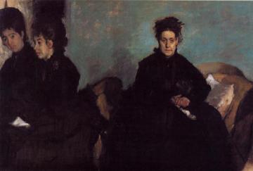 The Duchess di Montajesi with Her Daughters, Elena and Camille Artwork by Edgar Degas
