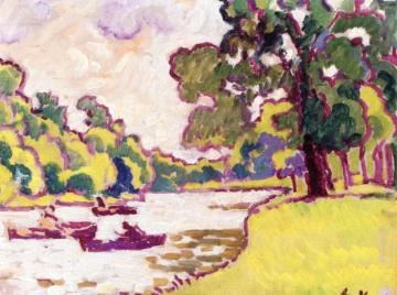 Boats In The Bois De Boulogne Artwork by Louis Valtat