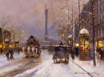 Place de la Bastille Artwork by Edouard Léon Cortes