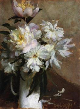 Peonies Artwork by Charles Courtney Curran