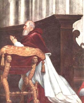 The Mass at Bolsena (detail 3) (Stanza di Eliodoro) Artwork by Raphael