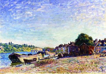 The Banks of the Loing near Saint-Mammes Artwork by Alfred Sisley