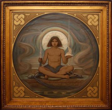 The Keeper Of The Threshold Artwork by Elihu Vedder