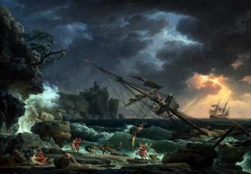 The Shipwreck Artwork by Claude-Joseph Vernet