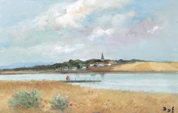 The Belfry Of Caint Colombier Artwork by Marcel Dyf