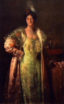 Miss J. Artwork by William Merritt Chase