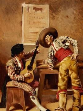 Matador En La Taverna Artwork by Segundo Matilla Marina