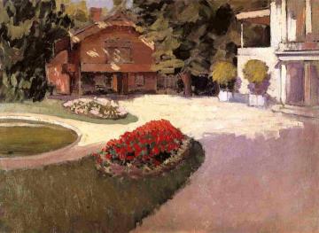 Garden at Yerres Artwork by Gustave Caillebotte