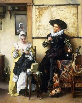 The Lacemaker Artwork by Eduard Charlemont