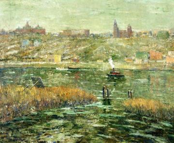 Harlem River Artwork by Ernest Lawson