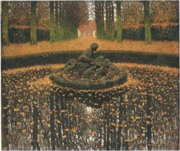 Le Bassin de la Reine a la Versailles Artwork by Henri Martin