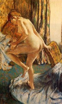 After The Bath Artwork by Edgar Degas