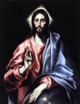 Christ as Saviour Artwork by El Greco
