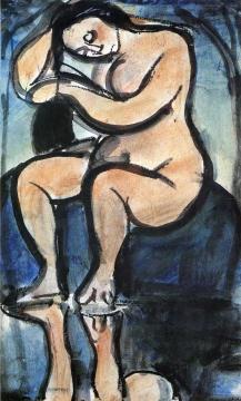 Nude at a Fountain Artwork by Georges Rouault