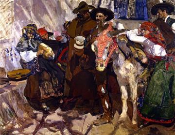 Villagers From Leon Artwork by Joaquin Sorolla y Bastida