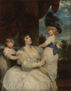 Portrait Of Jane, Countess Of Harrington, With Her Sons Artwork by Sir Joshua Reynolds