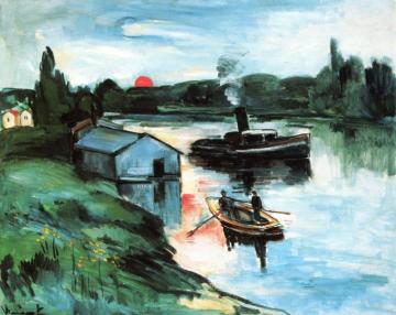 Laundry Boat At Chatou Artwork by Maurice De Vlaminck