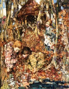 The First Snowdrops Artwork by Edward Atkinson Hornel