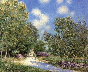 Morning, along the Wood, in the Month of June Artwork by Alfred Sisley