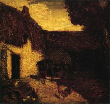 The Barnyard Artwork by Albert Pinkham Ryder
