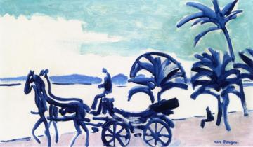 Horse Carriage, Cannes Artwork by Kees Van Dongen
