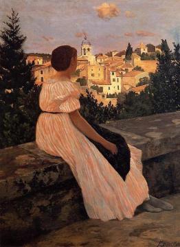 The Pink Dress Artwork by Jean Frederic Bazille