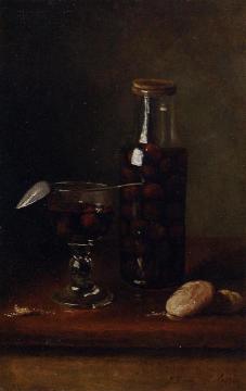 Still Life With Jar Of Cherries Artwork by Francois Bonvin