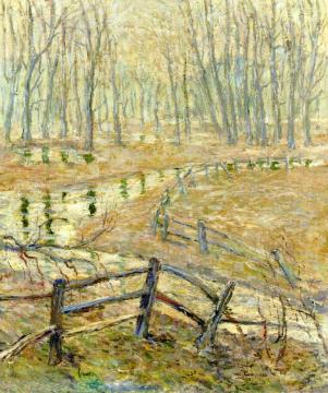 Landscape with Stream Artwork by Ernest Lawson
