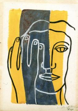 Head and Hand Artwork by Fernand Léger
