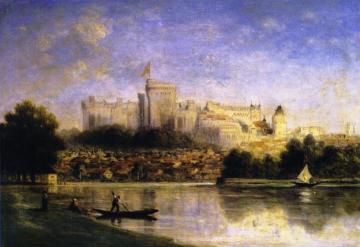 River Scene with Castle Artwork by Gilbert Munger