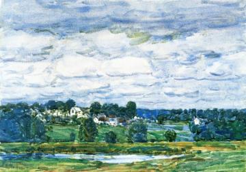 Newfields, New Hampshire Artwork by Frederick Childe Hassam