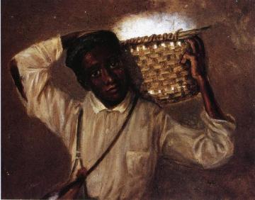 Young Boy With Cotton Basket On Shoulders Artwork by William Aiken Walker