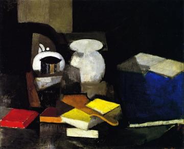 Still LIfe with Books and Boxes Artwork by Roger de la Fresnaye