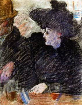 At The Brasserie Artwork by Louis Valtat