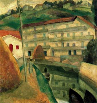 Paisaje De Fuenterrabía - El Canal Artwork by Daniel Vazquez Diaz