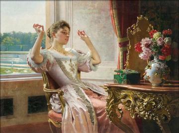 Lady With Jewels Artwork by Ladislas von Czachorski