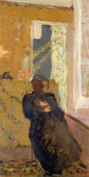 Seated Woman Dressed in Black Artwork by Edouard Vuillard