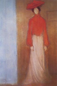 Woman in the Red Blouse Artwork by József Rippl-Rónai