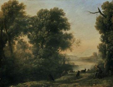 Landscape with a Goatherd Artwork by Claude Lorrain