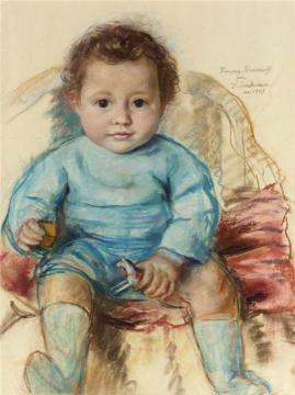 Portrait of Francois Cherkesoff Artwork by Zinaida Serebriakova